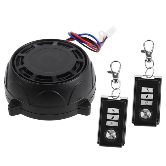 HEATSHAKING Anti Theft Motorcycle Alarm with Remote Start LED Strobe and Durable Metal Case