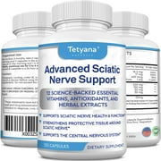 Advanced Sciatic Nerve Support Relief: Alpha Lipoic Acid Vitamin, Benfotiamine - 12 in 1 Sciatica Supplements - 120 Capsules- 30-60 Supply- Made in USA