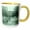 Yellow/White, variant on 3drose, Winooski Gorge High Bridge, Burlington, Vt, 11oz Two-tone Green Mug