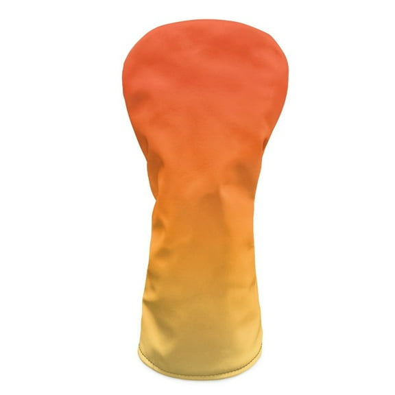 Yuyamidu Orange Golf Club Head Covers for Woods, Driver, Fairway, Hybrid Waterproof PU Leather Golf Head Cover Fashion Golf Headcover