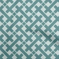 thumbnail image 1 of oneOone Silk Tabby Dark Teal Green Fabric Check Sewing Material Print Fabric By The Yard 42 Inch Wide, 1 of 4