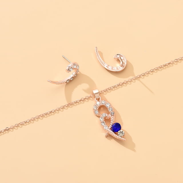 Conjunto de aretes de collar de diamantes de joyería de moda para damas Wmkox8yi sjalhkljlk1337