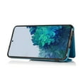 thumbnail image 5 of Wallet Case for Galaxy S21, Detachable Crossbody Lanyard Strap PU Leather+Soft TPU Bumper Magnetic Clasp Back Flip Credit Card Slots Kickstand Cover for Samsung Galaxy S21, Blue, 5 of 10
