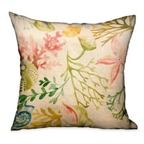 Plutus 24" x 24" Underthesea Floral Luxury Throw Pillow in Multi
