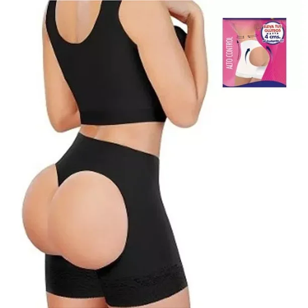 Faja Boxer Moldea Y Levanta Gluteos Hasta 4cm Aplana Abdomen