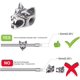 thumbnail image 4 of Cuentas sueltas de lobo de 2 mm de diámetro, de acero inoxidable tibetano, espaciadoras de plata de 14 mm, de metal, con forma de cabeza de animal, para collares y pulseras., 4 of 9