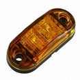 thumbnail image 4 of 2X 2.5\" Clearance Amber Oval Led Lamp 2 Diode Trailer Truck Side Marker Light, 4 of 6