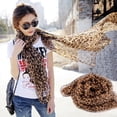 thumbnail image 7 of Leopard Print Scarf Women Vintage Chiffon Stole Soft Harajuku Scarf Lot O4, 7 of 7