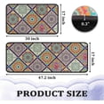 thumbnail image 2 of Boho Kitchen Rugs and Mats for Floor, Non-Slip Backing Kitchen Mat Set of 2 Bohemian Decor Anti Fatigue Kitchen Rug Sets with Runner for Home Kitchen Dining Room 17"x47.2"+17"x30", 2 of 6