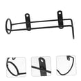 thumbnail image 5 of OUNONA Black Metal Wine Bottle Holder Wall Mount Rack with Screws for Easy Installation and Secure Storage, 5 of 8