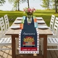 thumbnail image 4 of Table Runners 70 Inches Long Dress Scarves, Independence Day Farmhouse Coffee/Dining/Kitchen Table Decor, Holiday Table Runner, Red Truck USA Flag Star Sunflowers 13x70 Inch, 4 of 9