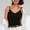 Black, variant on FDGIU Women's 2026 Summer Spaghetti Strap Scalloped Lace Trim V‑Neck Tank Top, Ribbed Knit Slim Fit Sleeveless Camisole Top for Layering Daily Wear