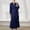 Navy, variant on Aueoeo Womens Long Robe, Lightweight Long Bathrobe ,Long Sleeve Thin Sleepwear Soft Ladies Lace Trim Loungewear Black L