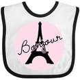 thumbnail image 3 of Inktastic Bonjour Girls Baby Bib, 3 of 4