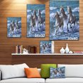 thumbnail image 4 of Design Art - Three Horses Running in Seaside, 4 of 4