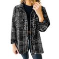 thumbnail image 3 of Vedolay Coat for Women Women Oversized Casual Jacket Casual Long Sleeve Button Down Coat,Black XXL, 3 of 4