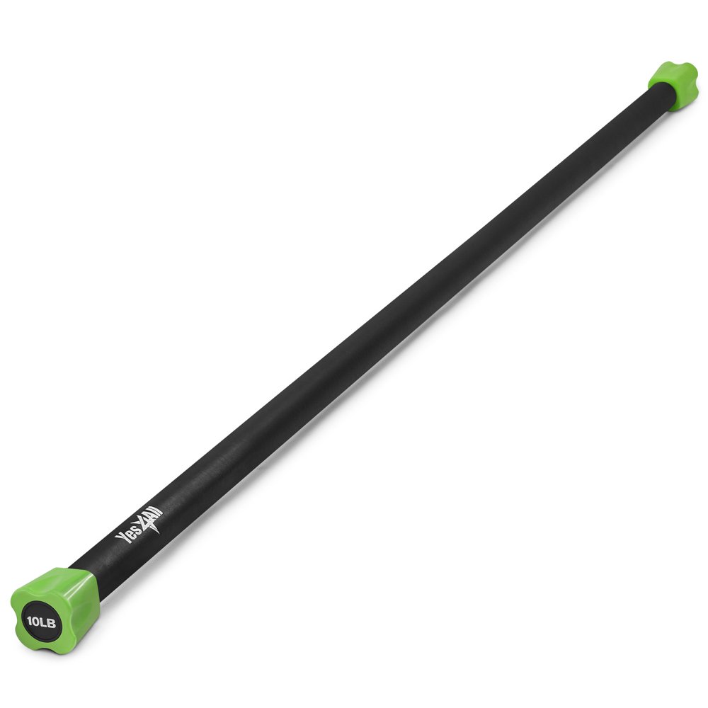 Yes4All Weighted Workout Bar w Foam Padded Surface, 10 lbs Walmart