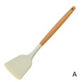 thumbnail image 1 of Espátula de silicona con mango de madera, espátula para cocinar, sartén antiadherente, utensilios de cocina para el hogar, utensilios de cocina de silicona blanca, olla, cuchara, 1 of 6