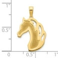 thumbnail image 2 of Finest Gold 14K Sandblasted Horse Head Charm, Yellow, 2 of 2