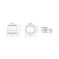 thumbnail image 2 of Hella Marine NaviLED 360 Compact All Round White Navigation Lamp - 2nm - Montaje fijo - Base blanca, 2 of 2