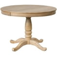 thumbnail image 5 of Kepooman Dining Table Set with 4 Chairs, 5 Piece Kitchen Table Sets for 4, Round Table and 4 Kitchen Room Chairs, Natural Wood Wash, 5 of 9
