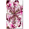 thumbnail image 2 of Art Floral Numérique Parfait en Rose Foncé - Impression sur Toile Florale, 2 of 3