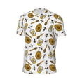 thumbnail image 6 of Wukai Honey Print Men's Short-Sleeved Mesh T-Shirt,Quick-Dry Short Sleeve Workout T-Shirt-X-Large, 6 of 8