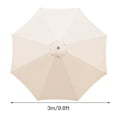 thumbnail image 2 of Toile de Remplacement pour Parasol de Jardin Extérieur Imperméable, Pare-Soleil, Housse de Parasol, Convient à un Cadre de Parasol de 3 m, 2 of 2