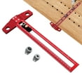 thumbnail image 5 of Drilling Positioning Ruler, Adjustable Aluminium Alloy T Square Cabinet Hole Drilling Template, Punch Locator Portable Adjustable Clear Scale Cabinet Hardware Template, 5 of 9