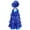 Royal Blue-A, variant on Girls Shiny Sequined Gymnastic Leotard Modern Jazz Latin Ballet Dance Dress Ruffles Tutu Skirts Sky Blue-A 4