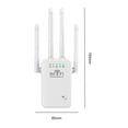 thumbnail image 3 of Amplificador De Extensor Wifi WiFi Extender Booster 2.4 GHz 300Mbps Easy Setup 4 Antena Largo Alcance (Blanco EU) Likrtyny  Para estrenar, 3 of 6