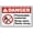 Warning Sign 4, variant on Danger Flammable Explosive Static Spark Ignites Vapors Sign, 8"x12" Tin Wall Decor, Great for Garden Yard Safety Alert