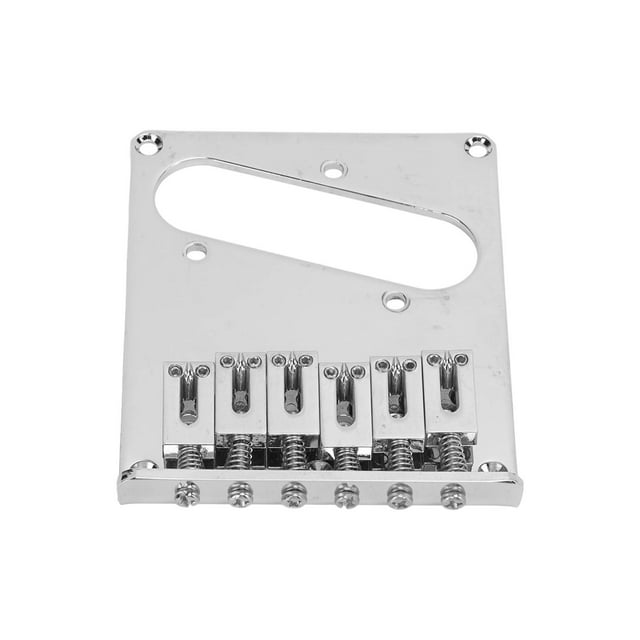 Fixed Guitar Bridge, Easy Installation Saddle Bridges Lightweight Metal With Screws And Wrench For TL Electric Guitars