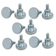 thumbnail image 1 of Unique Bargains M3x6mm Flat Knurled Head Fully Threaded Thumb Screws Bolts Fastener 10pcs, 1 of 1