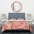 thumbnail image 1 of Designart 'corail Toned Succulent' Ensemble de Housse de Couette Mi-Siècle, 1 of 4