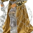 thumbnail image 7 of Northlight 12" Metallic Bronze and Silver Sequined Angel Christmas Tree Topper, Unlit, 7 of 7