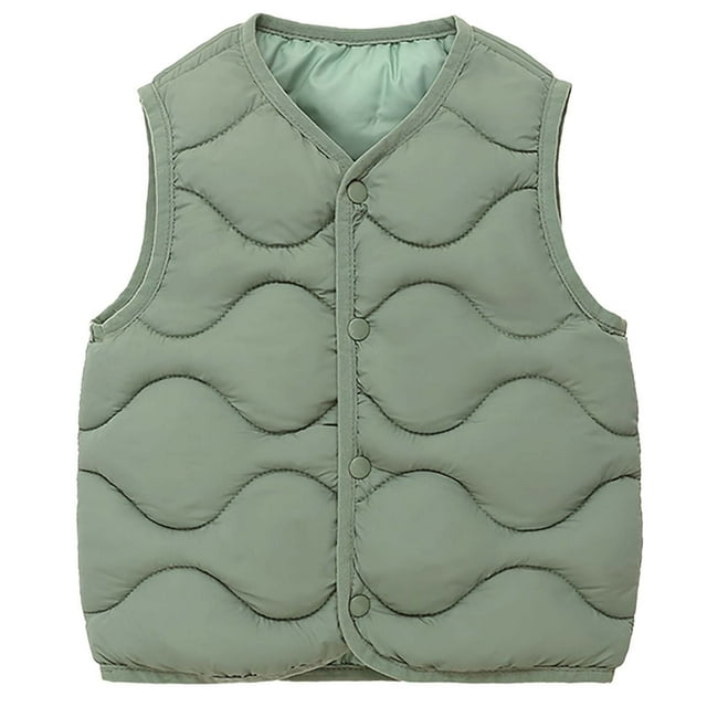 ameIAEA Gilet Matelassé Sans Manches pour Bébés Garçons Filles, Léger