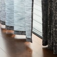 thumbnail image 5 of Chanasya 2-Panel Floral Jacquard Textured Dark Blue Curtains with Grommets for Windows Living Room Bedroom Office - Partial Room Darkening Drapes for Privacy and Decor - 52 x 84 Inch Long - Dark Blue, 5 of 7