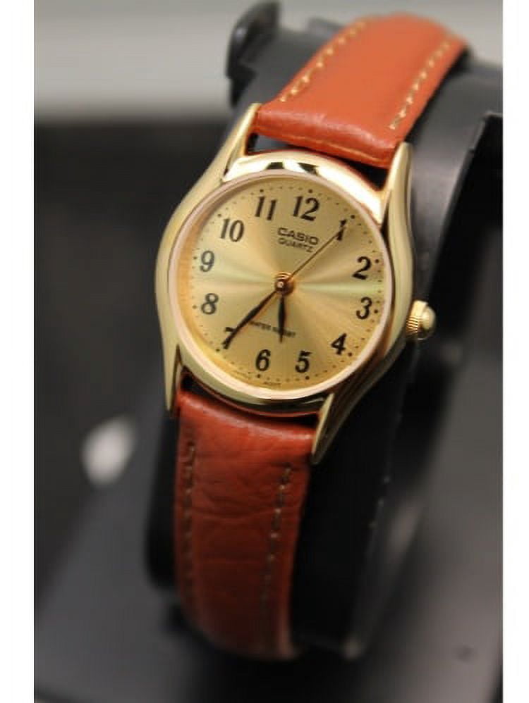 Women's LTP1094Q-9B Gold Leather Quartz Fashion Watch