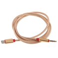 thumbnail image 1 of USB C a cable conector estéreo de audio de 3,5 mm para estéreo Bluetooth para coche, amplificador Oro Sunnimix Cable convertidor de audio estéreo, 1 of 8