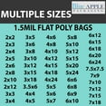 thumbnail image 5 of 1.5 Mil Clear Flat Open Top Poly Bags LDPE Packaging - 11"X18" & (1000 Bags), 5 of 7