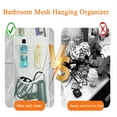 thumbnail image 4 of EMLTHORY 2Ppack Mesh Shower Caddy Hanging Organizer,Shower Curtain Liner Pockets Hanging Shower Organizer with Pockets Quick Dry Cruise RV Camper Bathroom Organizer with Shower Curtain Hooks, 4 of 7