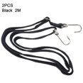 thumbnail image 2 of Customizable Length And Width Elastic Bicycle Luggage Straps With Hooks 1 - Does Not Contain Composite Wood Red 1M, 2 of 9