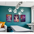 thumbnail image 3 of Hieng Disco Interesting Suitable Cat Wall Art Singing and Dancing Cat Paintings Pictures Wall Decor Vibrant Playful Canvas Prints Posters for Home Wall Party and Other（Only canvas）, 3 of 6