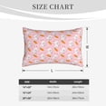 thumbnail image 4 of Logiee Rabbit And Carrot Print Pillow Case,Throw Pillow Covers, Double Sided Plush Cushion Cover for Couch Sofa Bed, Only Pillowcase-14"x20", 4 of 6