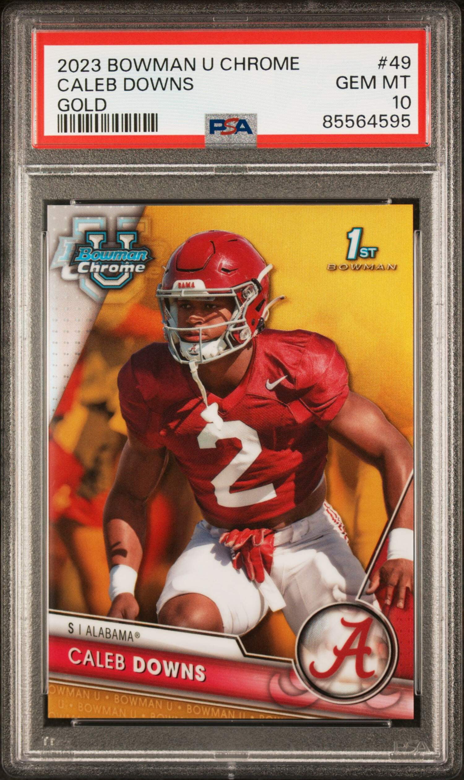 Graded 2023 Topps Bowman U Chrome Travis Hunter #36 Rookie