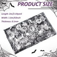 thumbnail image 2 of 2x1.6m/2.2Yards x 63Inch Witches Silver Foil Tulle Pumpkin Black Web Fabric Cat Bat Pattern Mesh Fabric Rectangle Star Polka Dots Craft Fabrics, 2 of 9