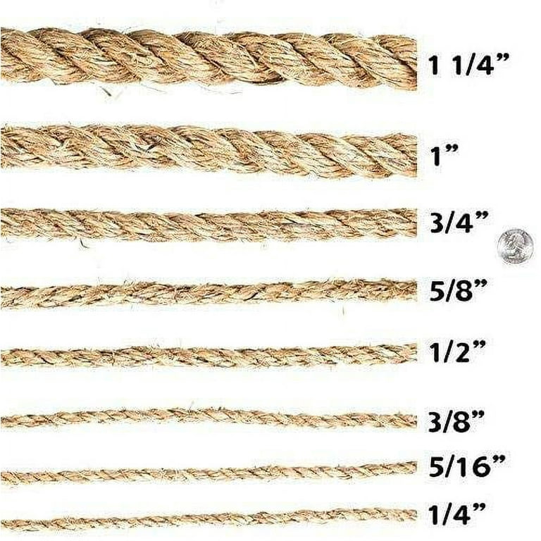 Twisted Manila Rope | 1/4 in | 50 ft | Rope & Cord Superstore | Sgt Knots