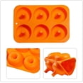 thumbnail image 3 of Moldes para donas, paquete de 3, moldes antiadherentes de silicona de tamaño completo para donas, galletas, panecillos, muffins, 3 colores, 3 of 5