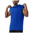 thumbnail image 2 of Hooded Tank Tops Men Lightweight Breathable Muscle Sleeveless Shirt with Hood Workout Gym Athletic Tanks, 2 of 4